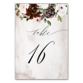 Bourgogne Roze Rose Waterverf Bloemen No 16 Bruilo Kaart (Voorkant)