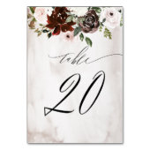 Bourgogne Roze Rose Waterverf Bloemen No 20 Bruilo Kaart (Achterkant)