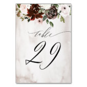 Bourgogne Roze Rose Waterverf Bloemen No 29 Bruilo Kaart (Achterkant)