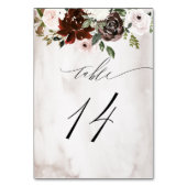 Bourgogne Roze Rose Waterverf Bloemen Nr 14 Bruilo Kaart (Achterkant)