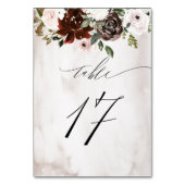 Bourgogne Roze Rose Waterverf Bloemen Nr 17 Bruilo Kaart (Achterkant)