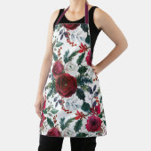 Bourgogne Rozen, Pine, Holly KerstFloral Schort (Insitu)