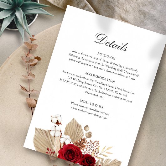 Bourgogne Rozen Trouwgegevens Kaart