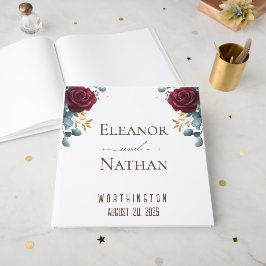 Bourgogne Rozen voorjaar zomer bruiloft Gastenboek