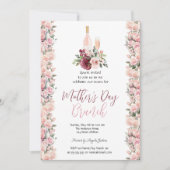 Bourgogne Rozen Wijn Moederdag Brunch Kaart (Voorkant)