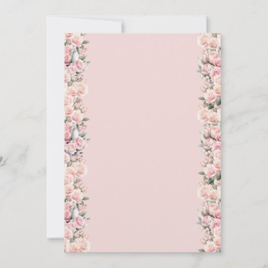 Bourgogne Rozen Wijn Moederdag Brunch Kaart (Achterkant)