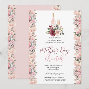 Bourgogne Rozen Wijn Moederdag Brunch Kaart