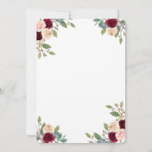 Bourgogne Rozen, wijnglas, lichte bridale luis Kaart (Achterkant)