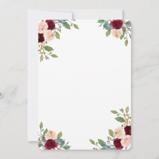 Bourgogne Rozen, wijnglas, lichte bridale luis Kaart (Achterkant)