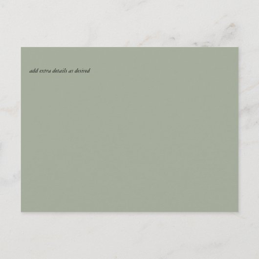 Bourgogne Rozen Zonnebloemen sparen Verandering va Briefkaart (Achterkant)