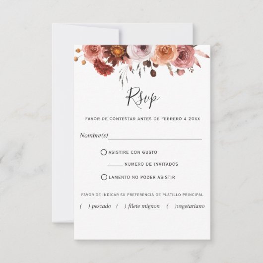 Bourgogne, RSVP in het Spaans, Bourgogne Blush Flo (Voorkant)