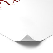 Bourgogne Rustic Pumpkin Vrijgezellenfeest Welkoms Poster (Hoek)