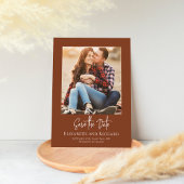 Bourgogne Script Fotobruiloft Bewaar de datum Save The Date