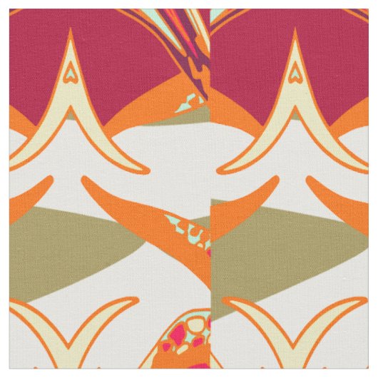 Bourgogne sierbloemen stof (Close Up)