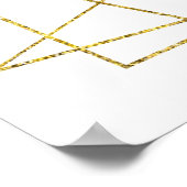 Bourgogne Sinaasappel Bloemen Baby shower Welkomst Poster (Hoek)