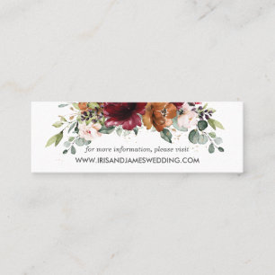 Bourgogne Sinaasappel Bloemen Bruiloft Website Kaa Mini Visitekaartje
