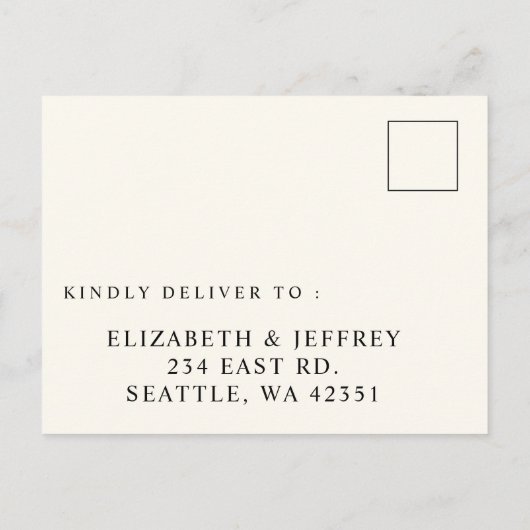 Bourgogne Sinaasappel Bloemen Fall Wedding RSVP Briefkaart (Achterkant)