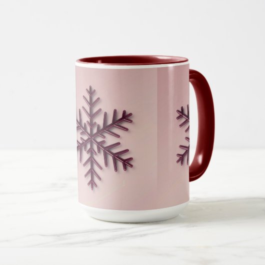 Bourgogne Snowflake Combo Mok (Voorkant rechts)