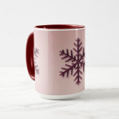 Bourgogne Snowflake Combo Mok (Voorkant links)