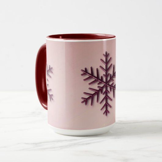 Bourgogne Snowflake Combo Mok (Voorkant links)