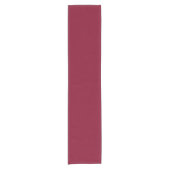Bourgogne Solid Color Table Runner Korte Tafelloper (Voorkant)