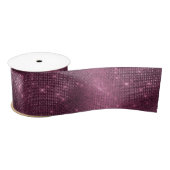 Bourgogne Sparkle Satijnen Lint (Spoel)