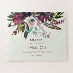 Bourgogne Splendor Floral Ecru Be My Bloemenmeisje Legpuzzel