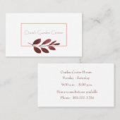 Bourgogne Stem Visitekaartje (Voorkant / Achterkant)