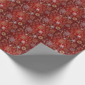 Bourgogne Sterrenpatroon  Kerst, 30" x 6' Cadeaupapier (Hoek)