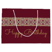 Bourgogne Stijlvol Groot Cadeauzakje (Achterkant)