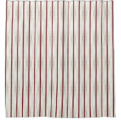Bourgogne Stripes met beige achtergrond Douchegordijn (Voorkant)