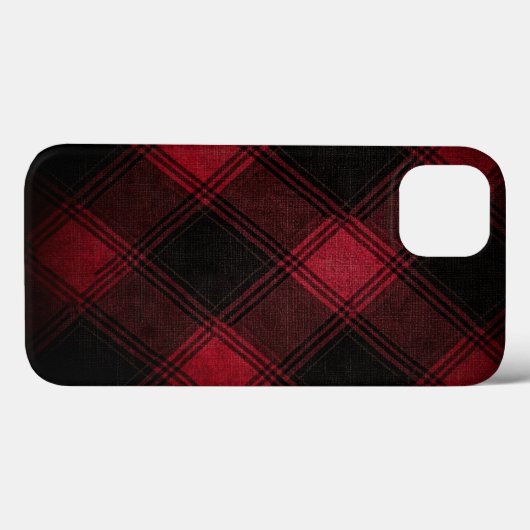 Bourgogne Tartan Case-Mate iPhone Case (Achterkant (horizontaal))