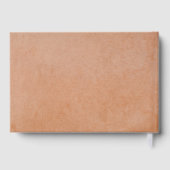 Bourgogne Terracotta Florals Pampas Grass Bruiloft Gastenboek (Achterkant)