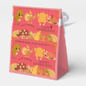 Bourgogne - Thanksgiving tentboxen Bedankdoosjes (Achterkant)