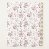 Bourgogne Toile Jouy Floral Mijn eerste jaar Planner (Achterkant)