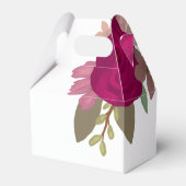 Bourgogne Tuin Bloemen Bruiloft Bedankdoosjes (Achterkant)