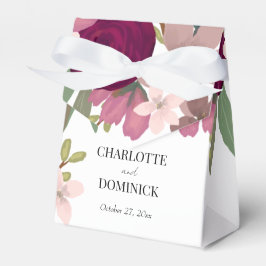 Bourgogne Tuin Bloemen Bruiloft Bedankdoosjes