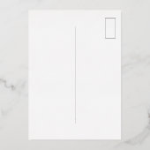 Bourgogne Tuin Bloemen Bruiloft Save the Date Folie Uitnodiging (Achterkant)