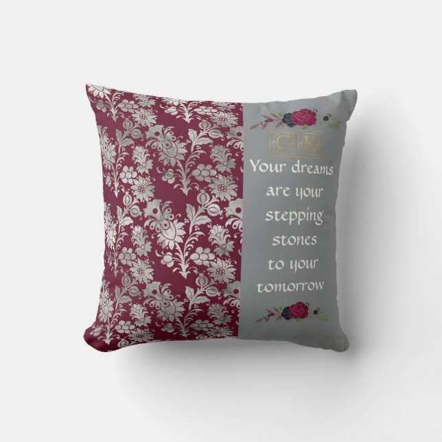  Bourgogne "Uw dromen" Pillow omkeerbaar Kussen (Voorkant)