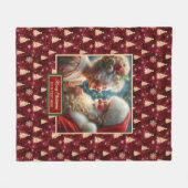 Bourgogne Vakantie Deken Kerstman (Voorkant (Horizontaal))