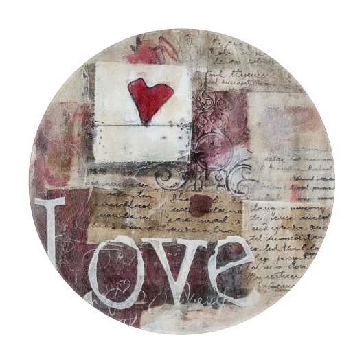 Bourgogne Valentijn Design Series 15 Snijplank (Voorkant)