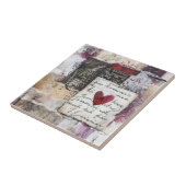 Bourgogne Valentijn Design Series 8 Tegeltje (Zijkant)