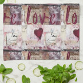 Bourgogne Valentijnse Serie Design 10 Theedoek (Gevouwen)