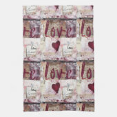 Bourgogne Valentijnse Serie Design 10 Theedoek (Verticaal)