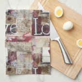 Bourgogne Valentijnse Serie Design 12 Theedoek (Quarter Fold)