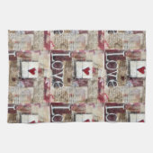 Bourgogne Valentijnse Serie Design 12 Theedoek (Horizontaal)