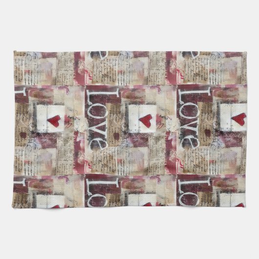 Bourgogne Valentijnse Serie Design 12 Theedoek (Horizontaal)