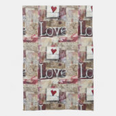 Bourgogne Valentijnse Serie Design 12 Theedoek (Verticaal)