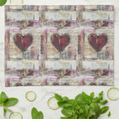 Bourgogne Valentijnse Serie Design 1 Theedoek (Gevouwen)