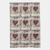 Bourgogne Valentijnse Serie Design 1 Theedoek (Verticaal)